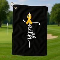 Fath Childhood Cancer Awareness Golf Towel thumb 1