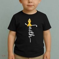 Fath Childhood Cancer Awareness Toddler T-Shirt thumb 2