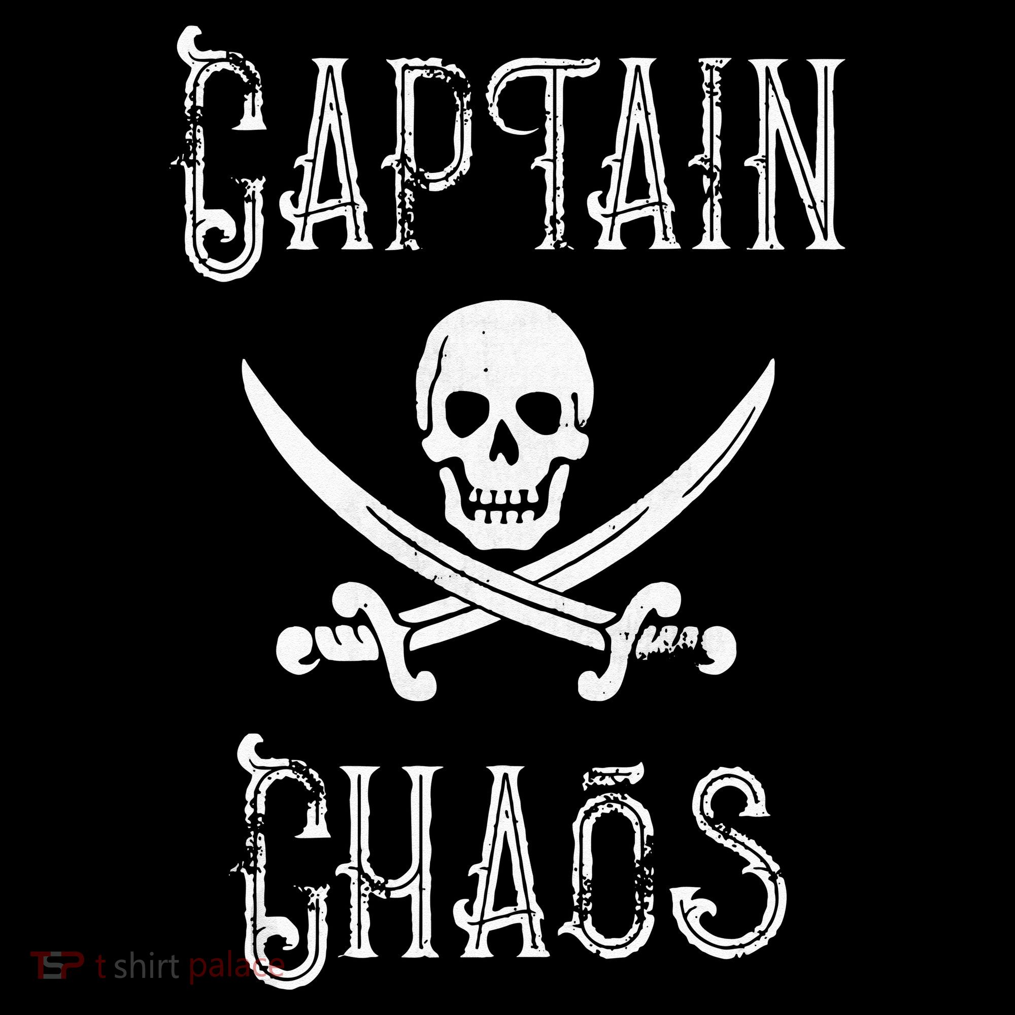 Funny Captain Chaos Retro Pirate Pontoon Boating Women's Tank Top