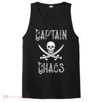 Funny Captain Chaos Retro Pirate Pontoon Boating PosiCharge Competitor Tank thumb 0