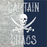 Funny Captain Chaos Retro Pirate Pontoon Boating Kids Colorblock Raglan Jersey thumb 2