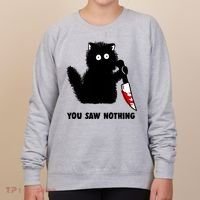 Funny Cat Cat Lovers You Saw Nothing Women's Sweatshirt thumb 0