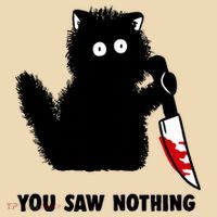 Funny Cat Cat Lovers You Saw Nothing Tote Bag thumb 4