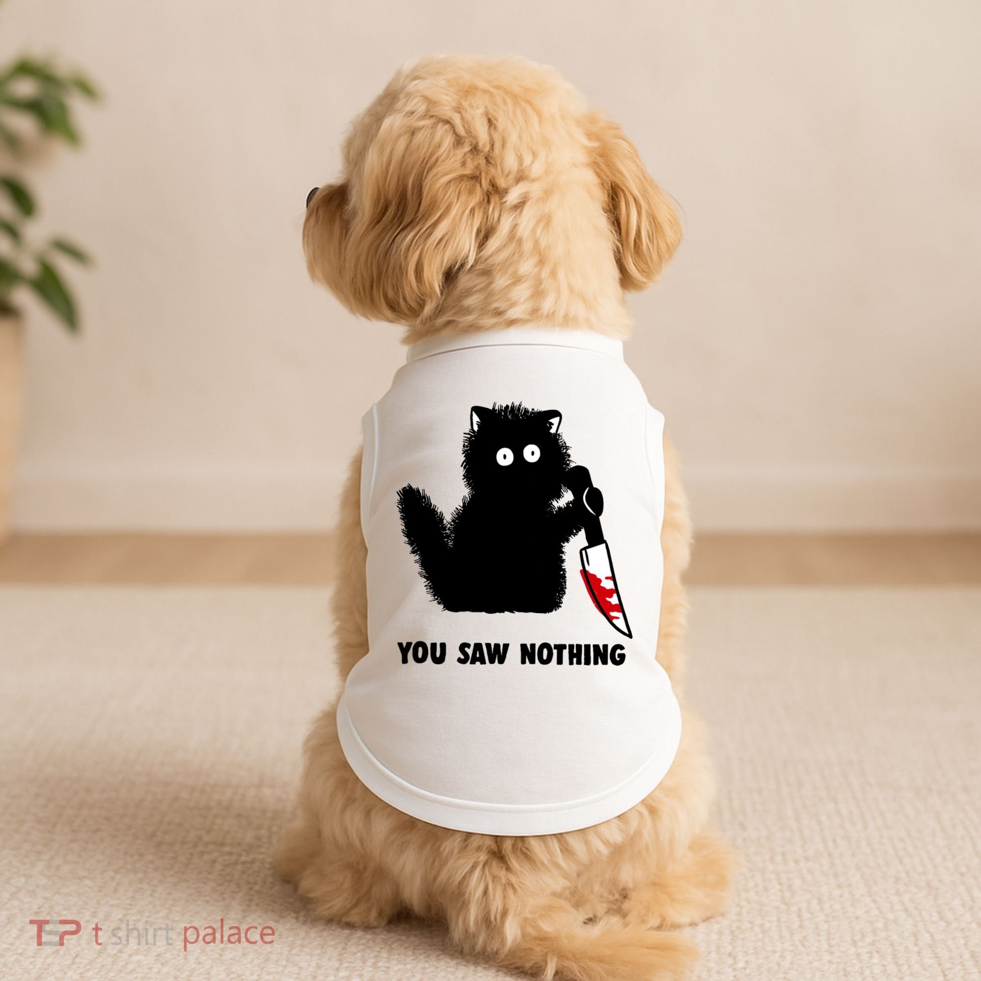 Funny Cat Cat Lovers You Saw Nothing Doggie Tank
