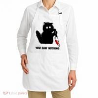 Funny Cat Cat Lovers You Saw Nothing Apron thumb 2