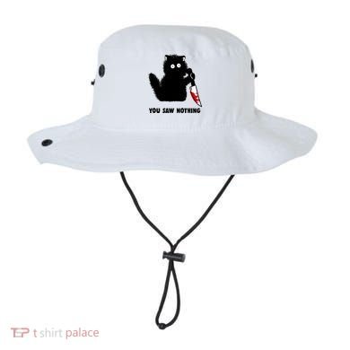Funny Cat Cat Lovers You Saw Nothing Bucket Hat