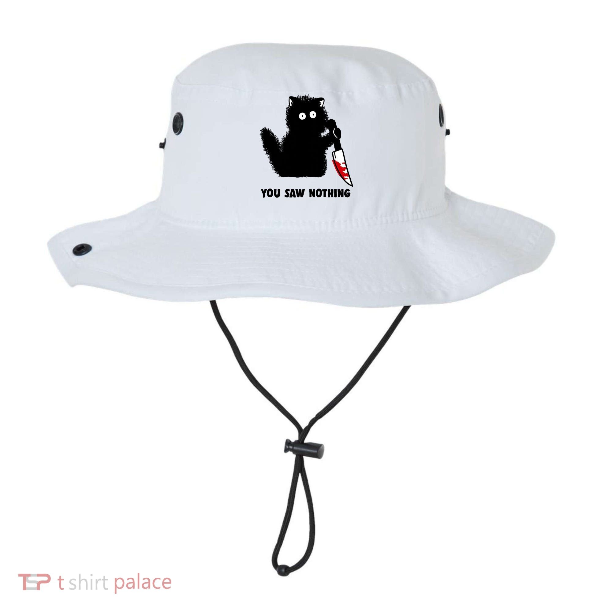 Funny Cat Cat Lovers You Saw Nothing Bucket Hat