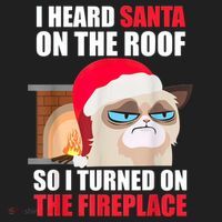 Funny Christmas Cat Hates Santa Grumpy Annoyed Cats Tumbler thumb 3