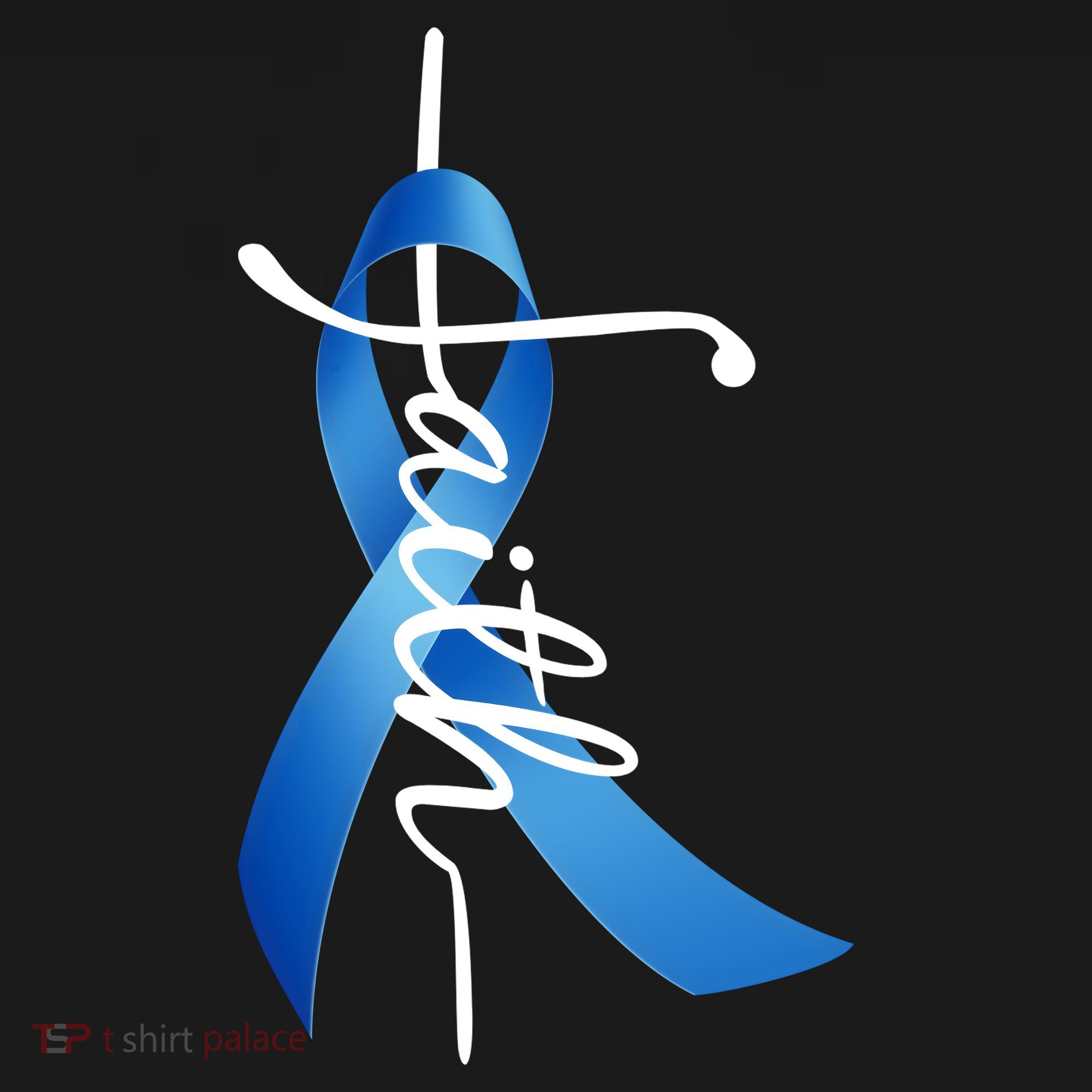 Faith Colon Cancer Cross Ribbon Backpack