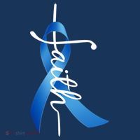 Faith Colon Cancer Cross Ribbon Women's Hoodie thumb 2