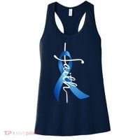 Faith Colon Cancer Cross Ribbon Women's Tank Top thumb 0