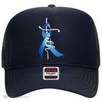 Faith Colon Cancer Cross Ribbon Hat thumb 0