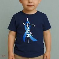 Faith Colon Cancer Cross Ribbon Toddler T-Shirt thumb 2