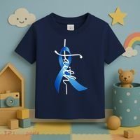 Faith Colon Cancer Cross Ribbon Toddler T-Shirt thumb 3