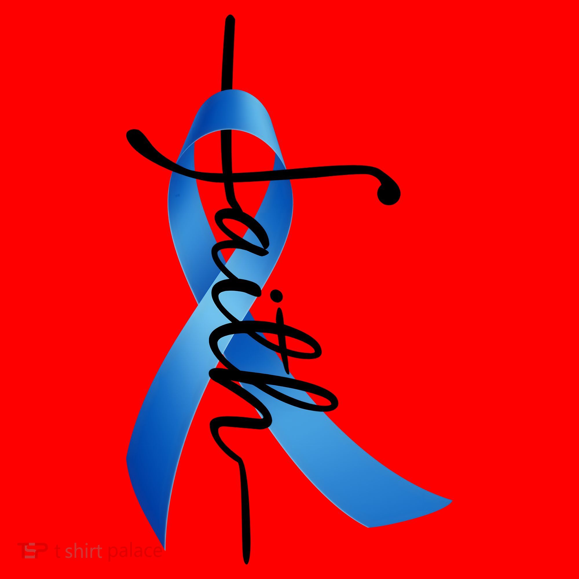 Faith Colon Cancer Cross Ribbon Santa Hat