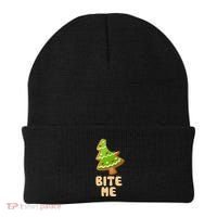 Funny Christmas Cookie Bite Me Beanie thumb 0