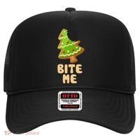 Funny Christmas Cookie Bite Me Hat thumb 0