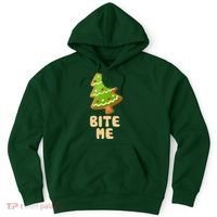 Funny Christmas Cookie Bite Me Hoodie thumb 0