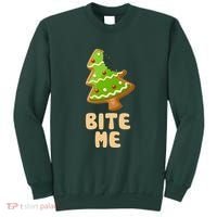 Funny Christmas Cookie Bite Me Sweatshirt thumb 0