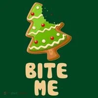 Funny Christmas Cookie Bite Me Kids Hoodie thumb 2