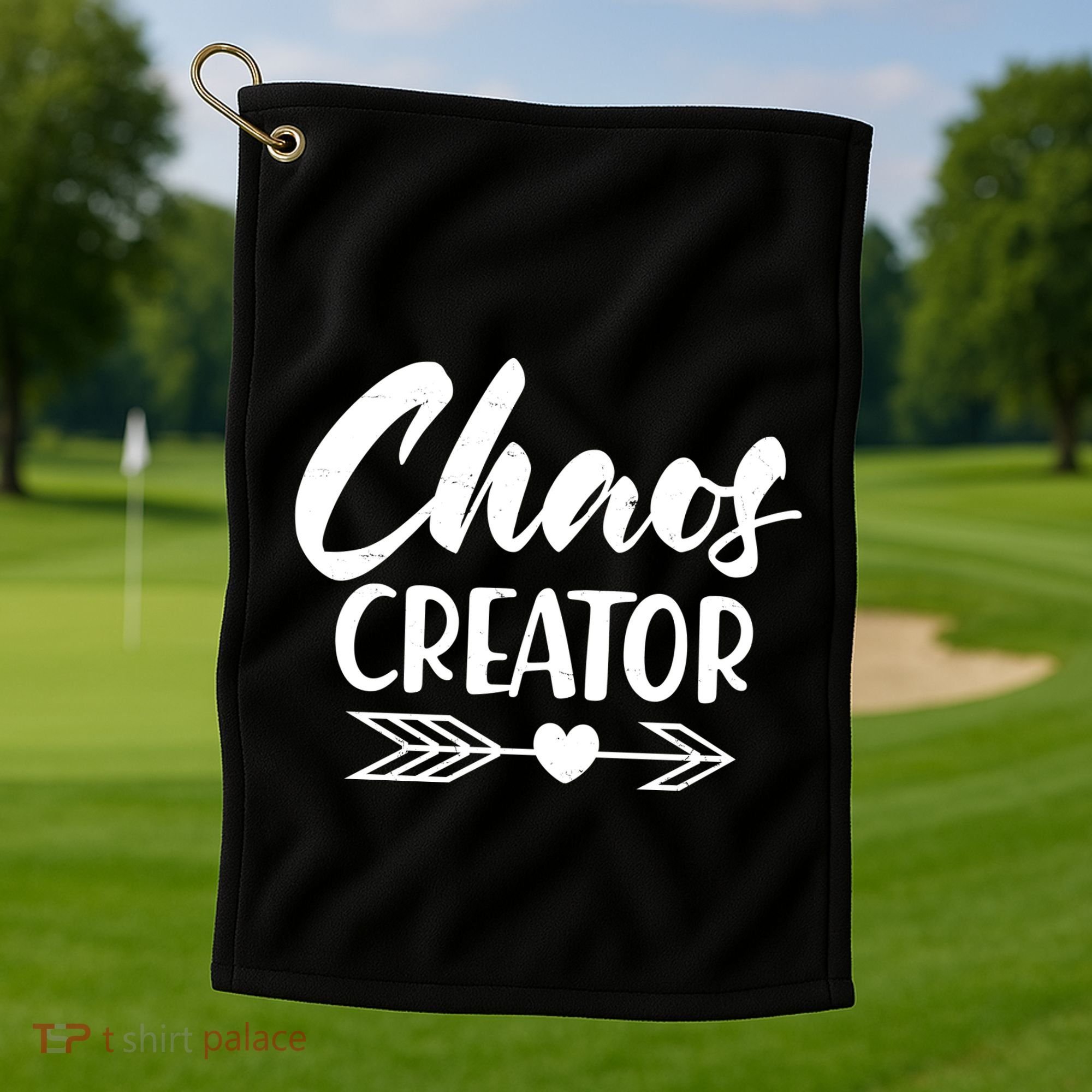 Funny Chaos Creator Golf Towel