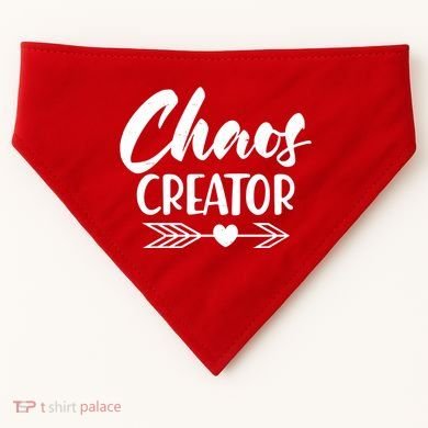 Funny Chaos Creator USA-Made Doggie Bandana