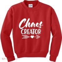 Funny Chaos Creator Kids Sweatshirt thumb 0