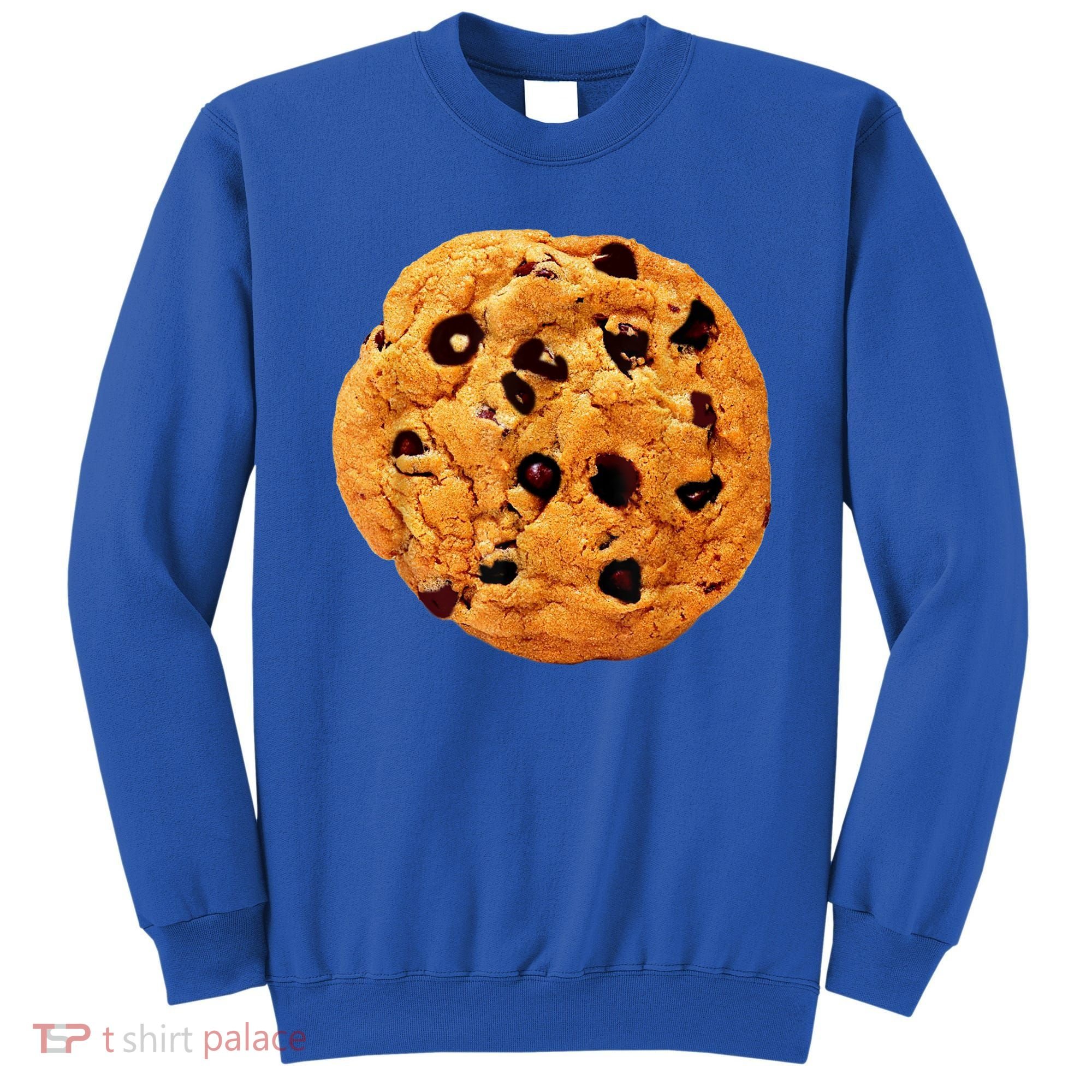 Funny Chocolate Chip Cookie Costume Gift Last Minute Lazy Party Gift Sweatshirt