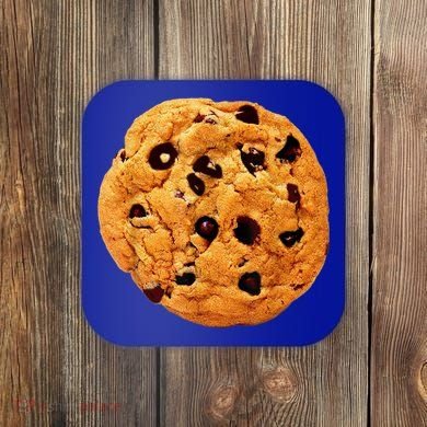 Funny Chocolate Chip Cookie Costume Gift Last Minute Lazy Party Gift Coaster