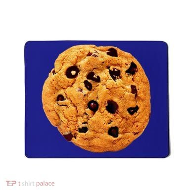 Funny Chocolate Chip Cookie Costume Gift Last Minute Lazy Party Gift Mousepad