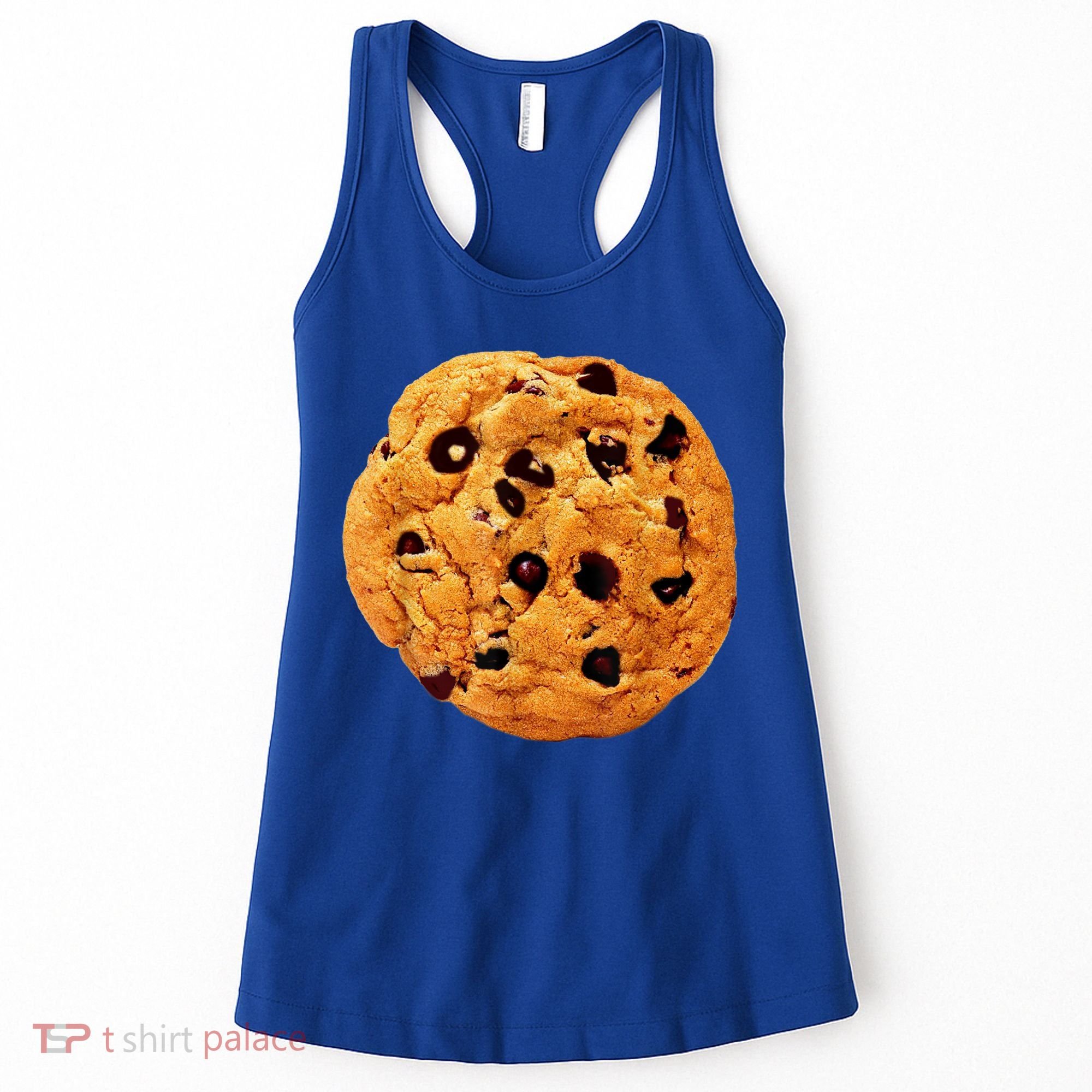 Funny Chocolate Chip Cookie Costume Gift Last Minute Lazy Party Gift Women's Tank Top