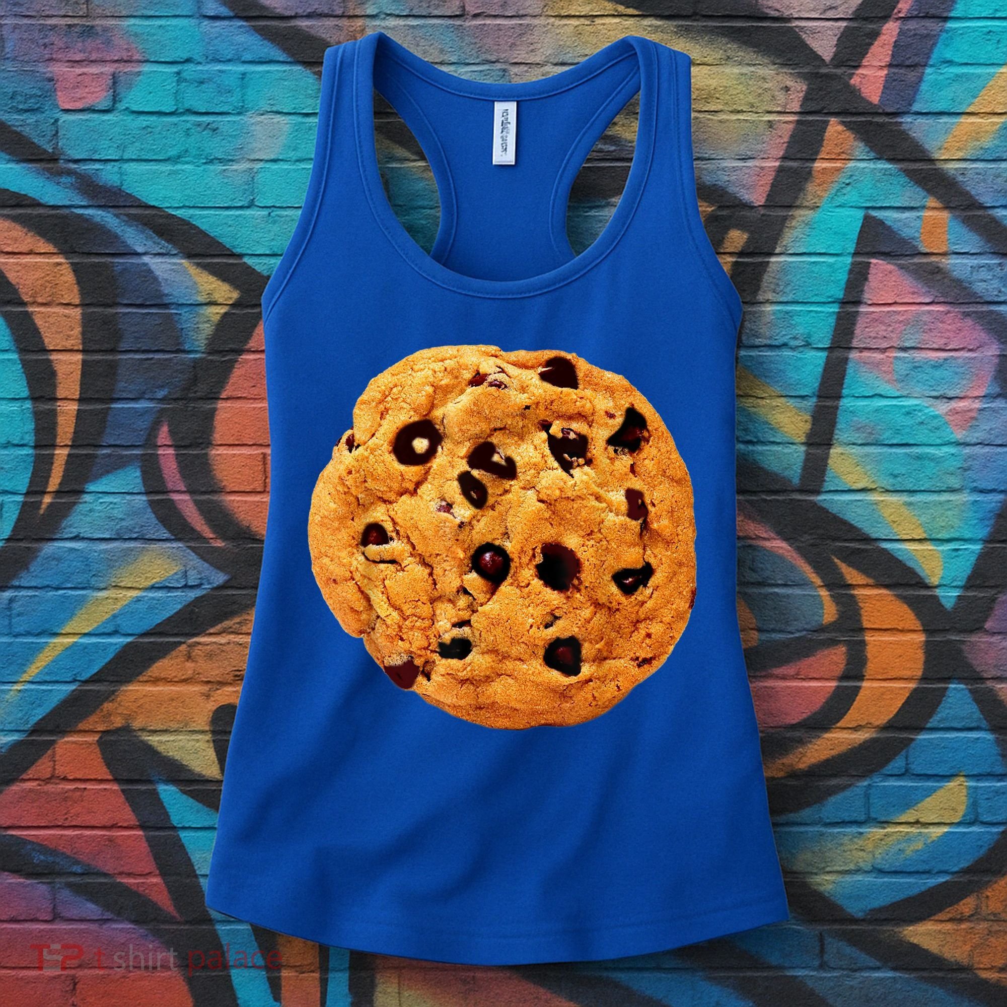 Funny Chocolate Chip Cookie Costume Gift Last Minute Lazy Party Gift Women's Tank Top