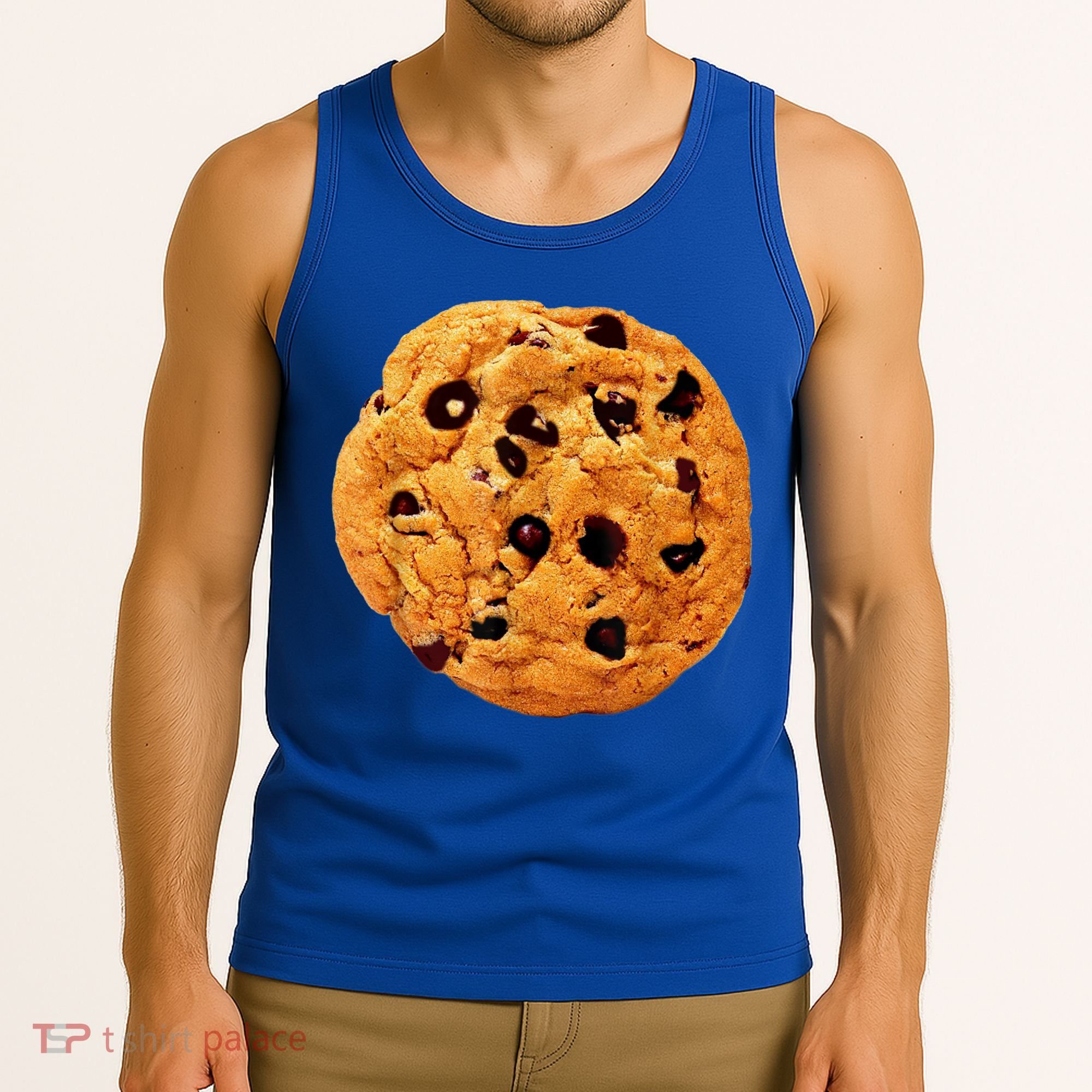 Funny Chocolate Chip Cookie Costume Gift Last Minute Lazy Party Gift Tank Top