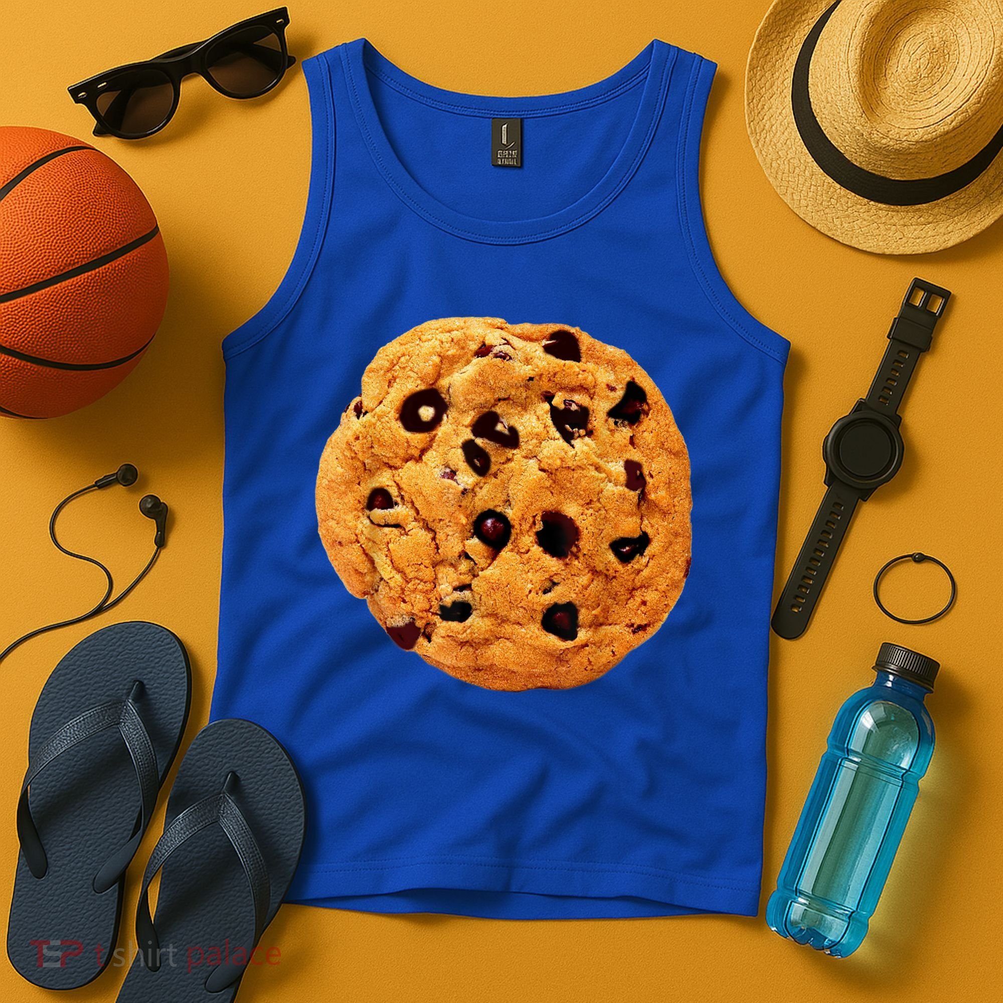 Funny Chocolate Chip Cookie Costume Gift Last Minute Lazy Party Gift Tank Top