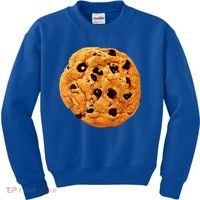 Funny Chocolate Chip Cookie Costume Gift Last Minute Lazy Party Gift Kids Sweatshirt thumb 0