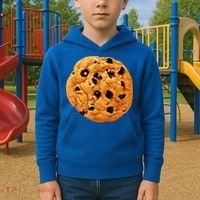 Funny Chocolate Chip Cookie Costume Gift Last Minute Lazy Party Gift Kids Hoodie thumb 2