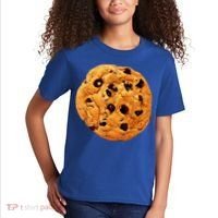 Funny Chocolate Chip Cookie Costume Gift Last Minute Lazy Party Gift Kids T-Shirt thumb 2