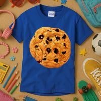 Funny Chocolate Chip Cookie Costume Gift Last Minute Lazy Party Gift Kids T-Shirt thumb 3