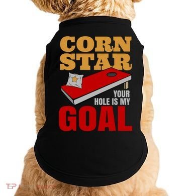 Funny Cornhole Corn Star Your Hole Is My Goal Cute Gift Doggie Tank