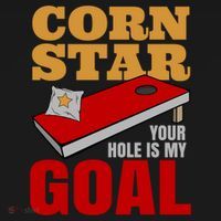 Funny Cornhole Corn Star Your Hole Is My Goal Cute Gift Doggie Tank thumb 4
