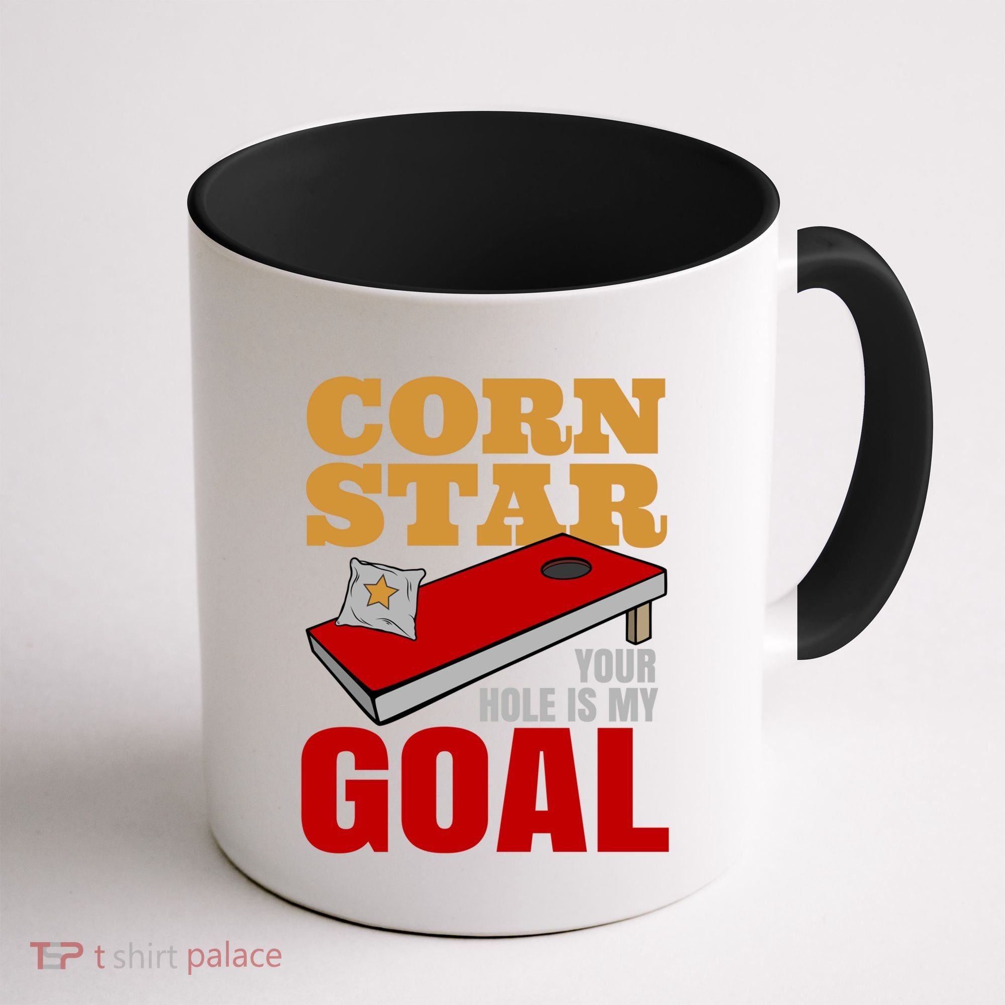 Funny Cornhole Corn Star Your Hole Is My Goal Cute Gift Coffee Mug