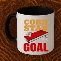 Funny Cornhole Corn Star Your Hole Is My Goal Cute Gift Coffee Mug thumb 2