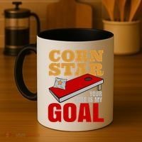 Funny Cornhole Corn Star Your Hole Is My Goal Cute Gift Coffee Mug thumb 4