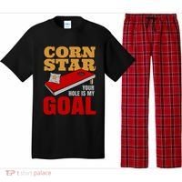 Funny Cornhole Corn Star Your Hole Is My Goal Cute Gift Pajama Set thumb 0