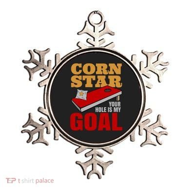 Funny Cornhole Corn Star Your Hole Is My Goal Cute Gift Ornament