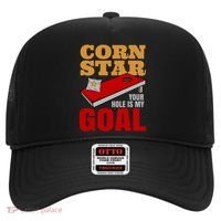 Funny Cornhole Corn Star Your Hole Is My Goal Cute Gift Hat thumb 0