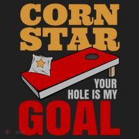 Funny Cornhole Corn Star Your Hole Is My Goal Cute Gift Hat thumb 2