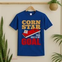 Funny Cornhole Corn Star Your Hole Is My Goal Cute Gift T-Shirt thumb 2