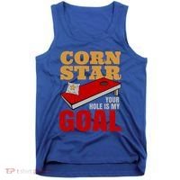 Funny Cornhole Corn Star Your Hole Is My Goal Cute Gift Tank Top thumb 0