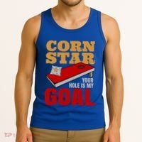 Funny Cornhole Corn Star Your Hole Is My Goal Cute Gift Tank Top thumb 3